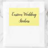 Sticker Rectangulaire Customisez votre propre mariage (Sac)