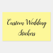 Sticker Rectangulaire Customisez votre propre mariage (Devant)