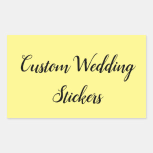 Sticker Rectangulaire Customisez votre propre mariage