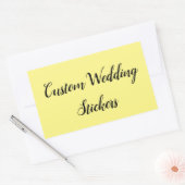 Sticker Rectangulaire Customisez votre propre mariage (Enveloppe)