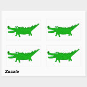 Sticker Rectangulaire Cute Alligator Drawing (Feuille)
