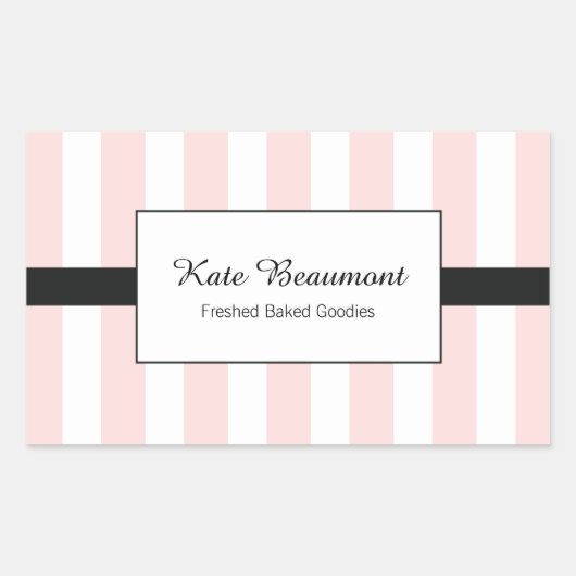 Sticker Rectangulaire Cute Elegant Roses et Blancs (Devant)