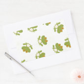 Sticker Rectangulaire Cute Grenouille verte (Enveloppe)