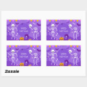 Sticker Rectangulaire Cute Halloween (Feuille)