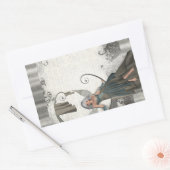 Sticker Rectangulaire Cute manga fairy (Enveloppe)