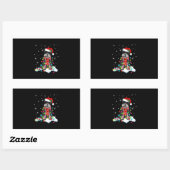 Sticker Rectangulaire Cute Schnauzer (Feuille)