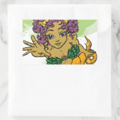 Sticker Rectangulaire Cute sirène (Sac)