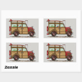 Sticker Rectangulaire Cute Surfing Woody (Feuille)