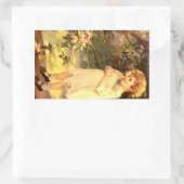 Sticker Rectangulaire Cutie victorien avec des oiseaux (Sac)