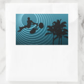 Sticker Rectangulaire cycles de lune (Sac)