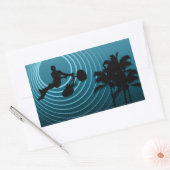 Sticker Rectangulaire cycles de lune (Enveloppe)