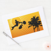 Sticker Rectangulaire cycles de soleil (Enveloppe)