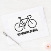 Sticker Rectangulaire Cyclisme, Mon appareil mobile (Enveloppe)