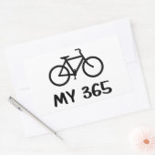 Sticker Rectangulaire Cyclisme, My 365 (Enveloppe)