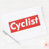 Sticker Rectangulaire Cycliste (Enveloppe)