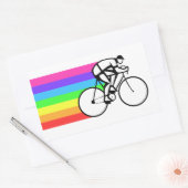 Sticker Rectangulaire Cycliste (Enveloppe)