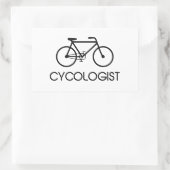 Sticker Rectangulaire Cycologiste Cycle cycliste (Sac)