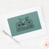Sticker Rectangulaire Cycologiste drôle dire vélo (Enveloppe)