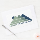 Sticker Rectangulaire Cypress Provincial Park Mountains Sun (Enveloppe)