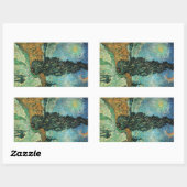 Sticker Rectangulaire Cypress Star Van Gogh (Feuille)