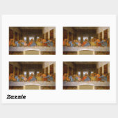 Sticker Rectangulaire Da Vinci Dernier Supper Fine Art Classic (Feuille)