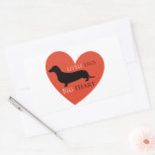 Sticker Rectangulaire Dachshund (Enveloppe)