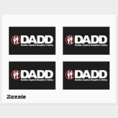 Sticker Rectangulaire DADD Daddies Contre Les Filles En Rencontre (Feuille)