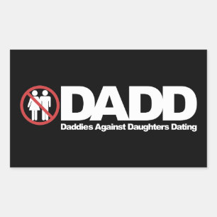 Sticker Rectangulaire DADD Daddies Contre Les Filles En Rencontre
