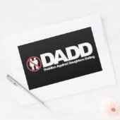 Sticker Rectangulaire DADD Daddies Contre Les Filles En Rencontre (Enveloppe)