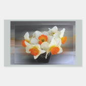 Sticker Rectangulaire Daffodiques du début du printemps (Devant)