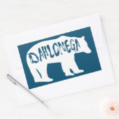 Sticker Rectangulaire Dahlonega Georgia Bear (Enveloppe)