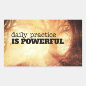 Sticker Rectangulaire Daily Practice (Devant)