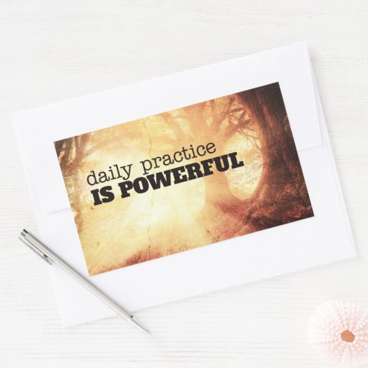 Sticker Rectangulaire Daily Practice (Enveloppe)