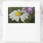 Sticker Rectangulaire Daisy et lilas d'été botanique (Sac)