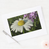 Sticker Rectangulaire Daisy et lilas d'été botanique (Enveloppe)