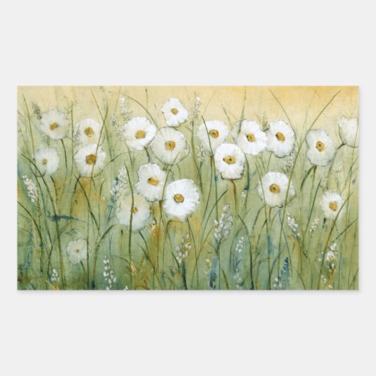 Sticker Rectangulaire Daisy Spring I (Devant)