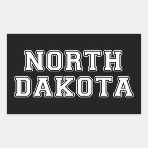 Sticker Rectangulaire Dakota du Nord