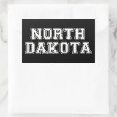 Sticker Rectangulaire Dakota du Nord (Sac)