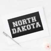 Sticker Rectangulaire Dakota du Nord (Enveloppe)
