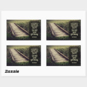 Sticker Rectangulaire Dale Carnegie Citation Inspirationnelle "Accrochez (Feuille)