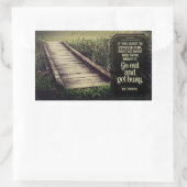 Sticker Rectangulaire Dale Carnegie Citation Inspirationnelle "Accrochez (Sac)