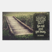 Sticker Rectangulaire Dale Carnegie Citation Inspirationnelle "Accrochez (Devant)