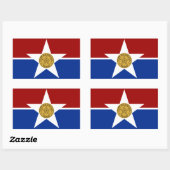 Sticker Rectangulaire Dallas (Texas) (Feuille)