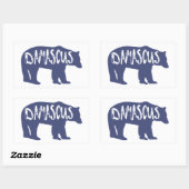 Sticker Rectangulaire Damas Virginia Bear (Feuille)