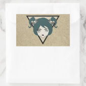 Sticker Rectangulaire dame (Sac)