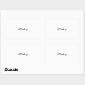 Sticker Rectangulaire Danang (Feuille)