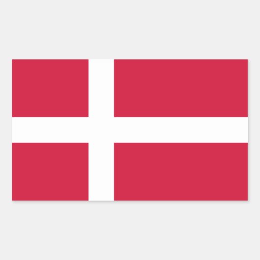 STICKER RECTANGULAIRE DANEMARK (Devant)
