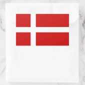 Sticker Rectangulaire Danemark (Sac)