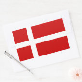 Sticker Rectangulaire Danemark (Enveloppe)