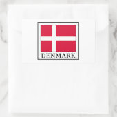 Sticker Rectangulaire Danemark (Sac)
